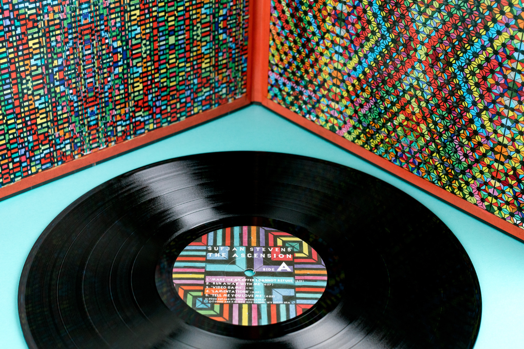 Photo of the Ascension on vinyl by Sufjan Stevens